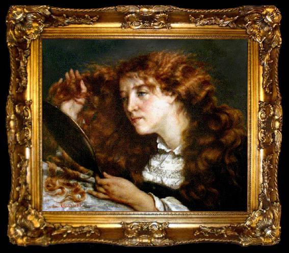 framed  Gustave Courbet La belle Irlandaise (Portrait of Jo), ta009-2